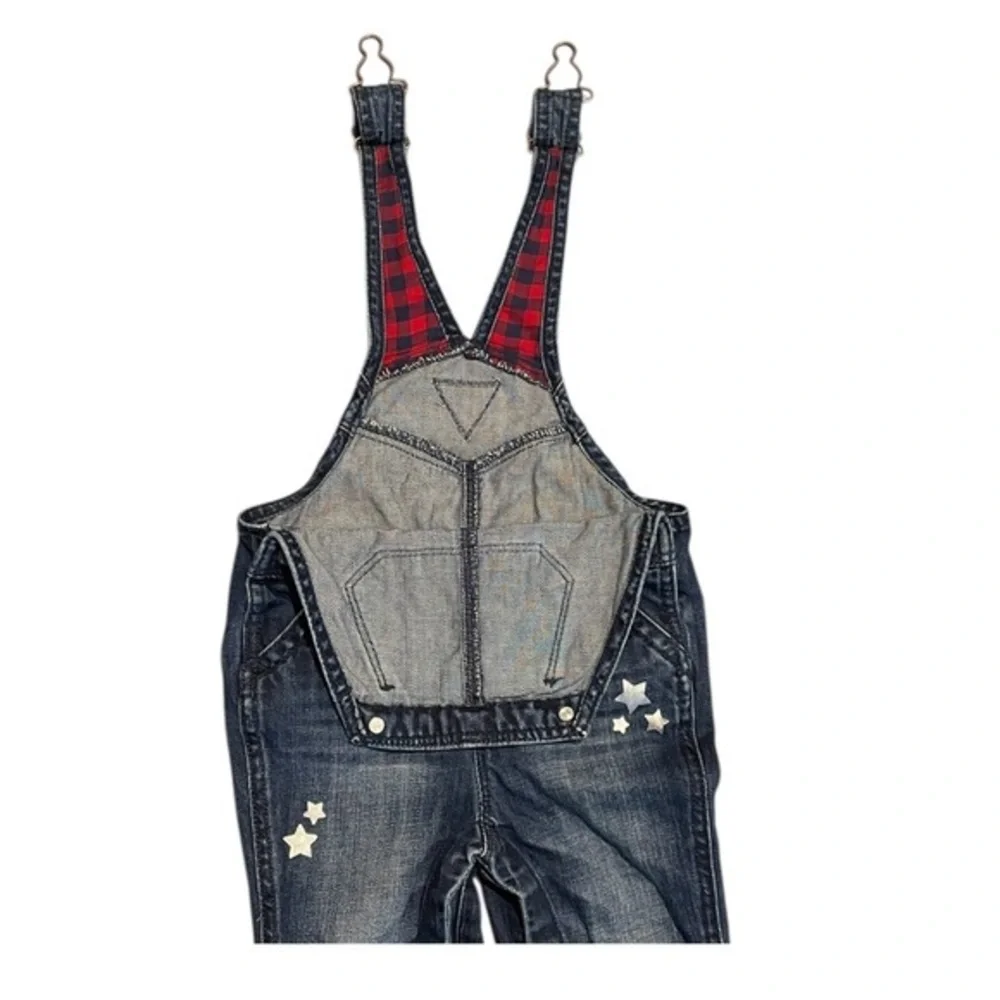 12 - 18 Month OshKosh Overalls Star Denim Pants Girls Toddler Boys Jeans Osh Kos